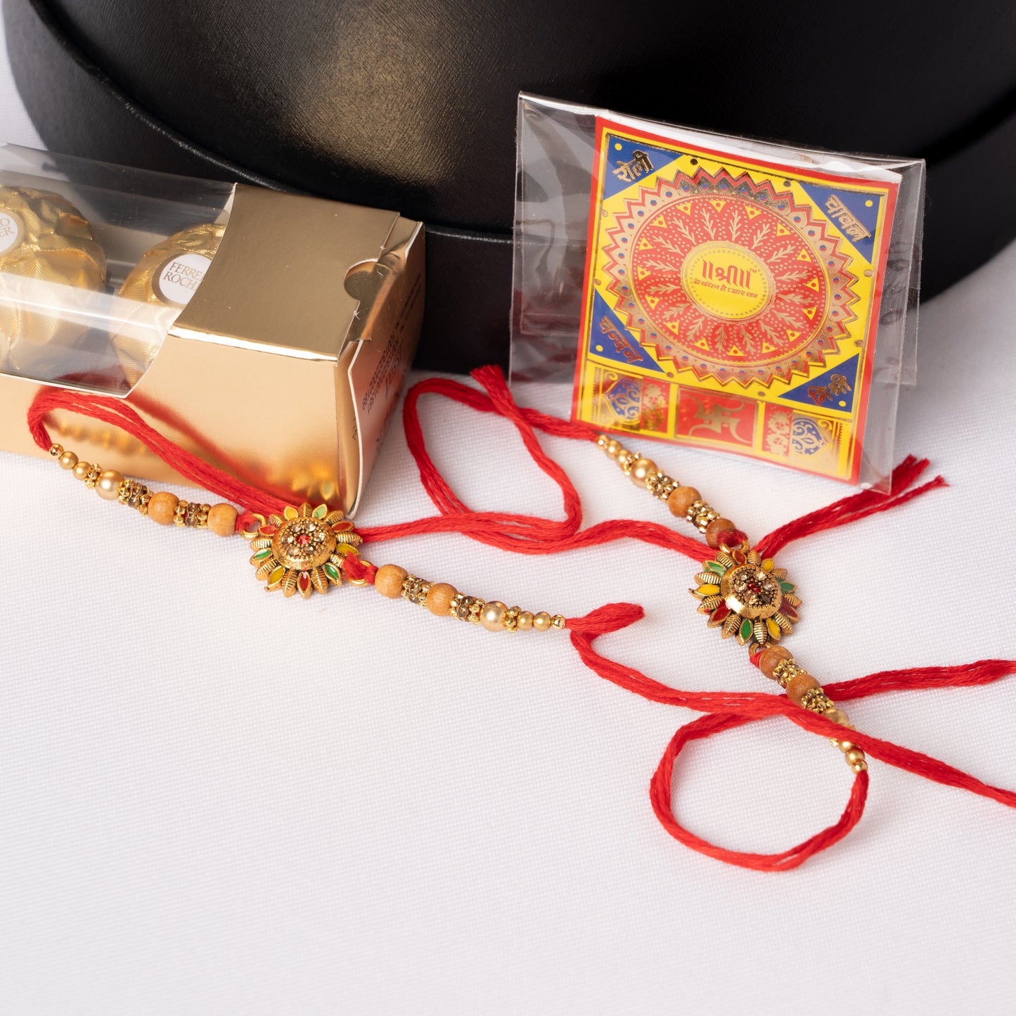 Crimson Delight Rakhi Gift Set