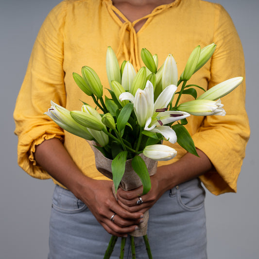 Oriental Lilly White