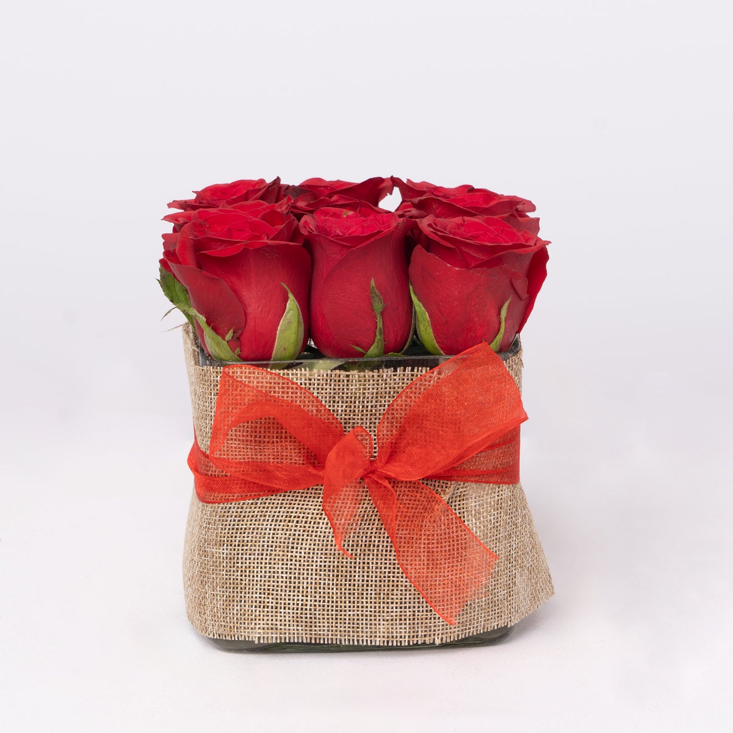 Romantic Red Rose Vase