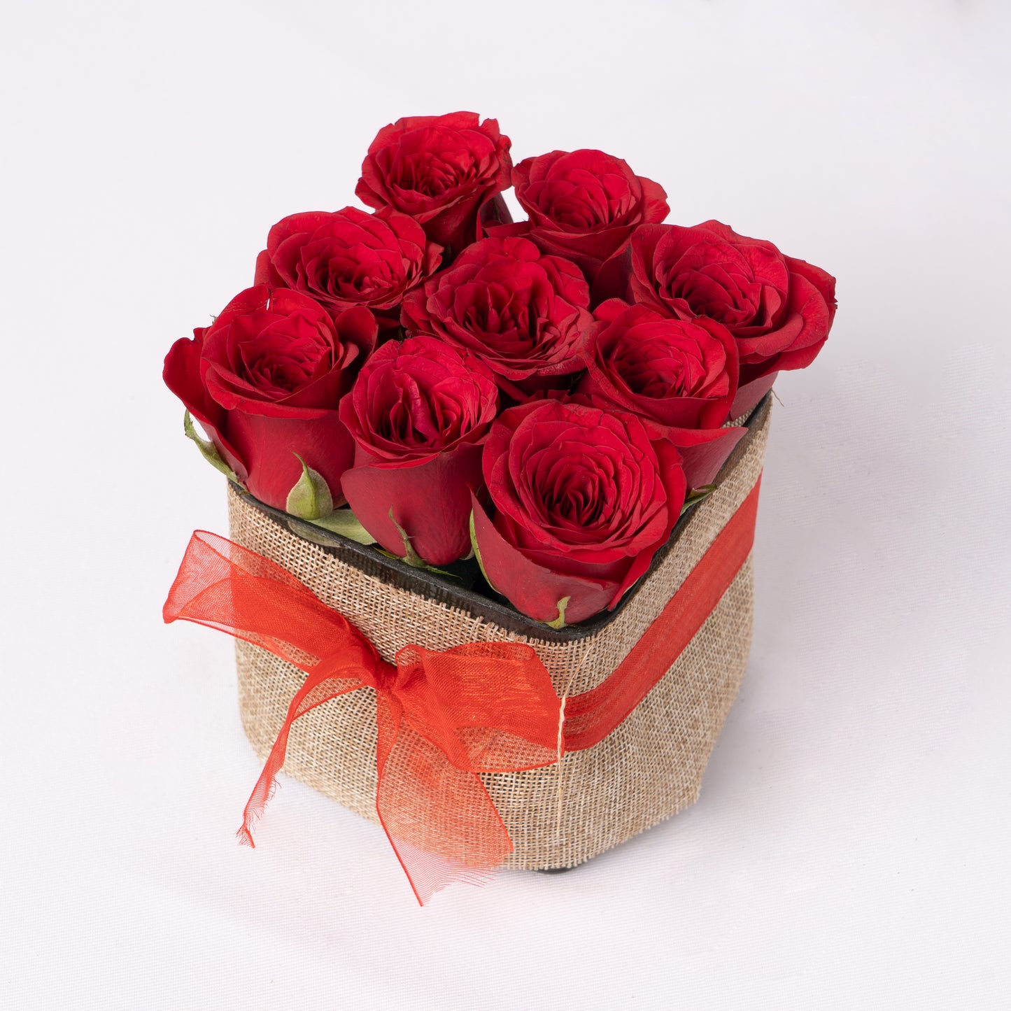 Romantic Red Rose Vase