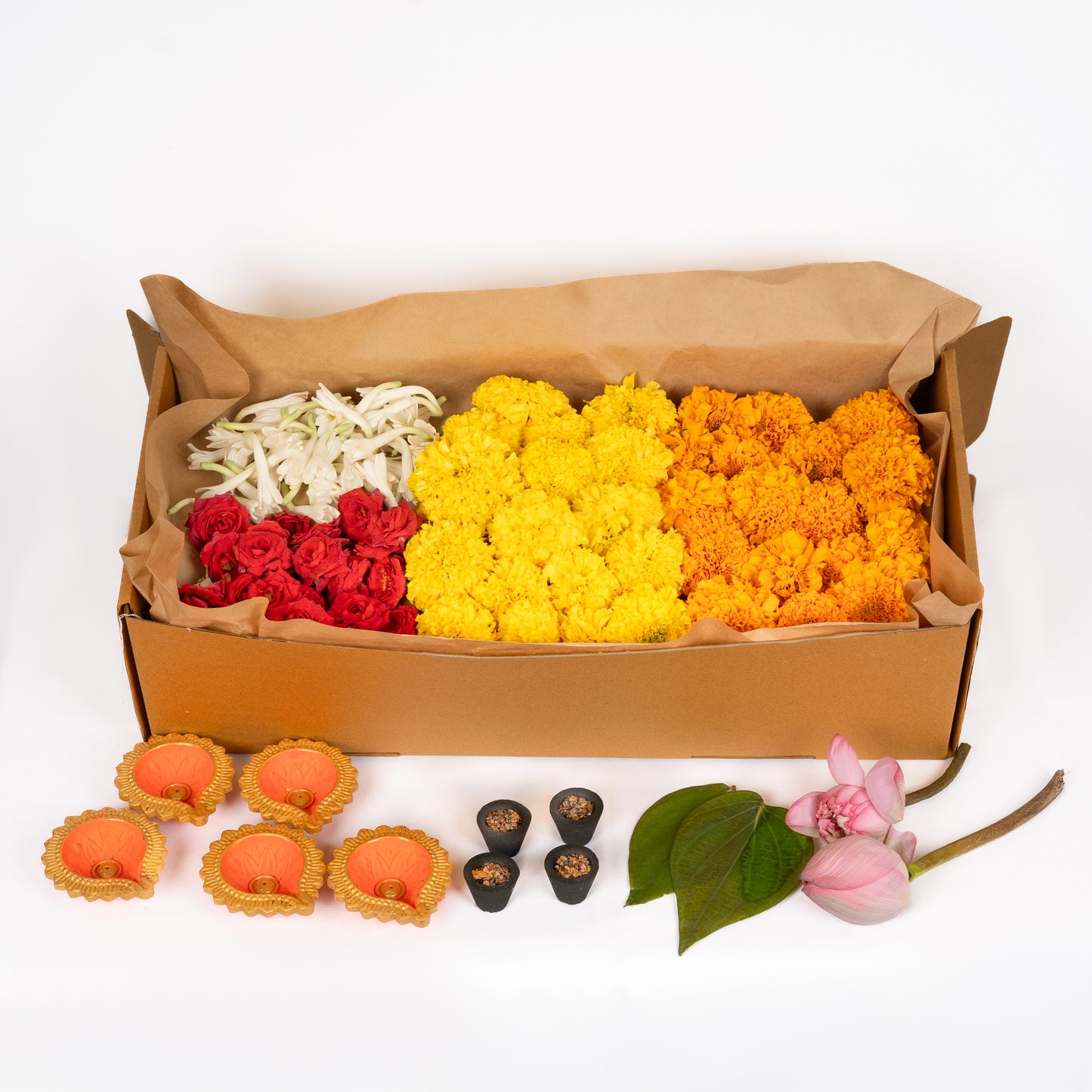 Loose Flower Puja Box